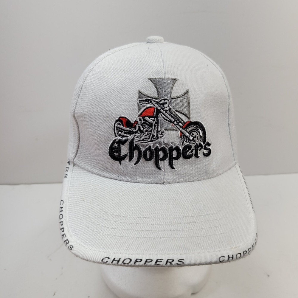 Cap Together Choppers Motorcycle Baseball Hat Cap Mens OS Gray Embroidered